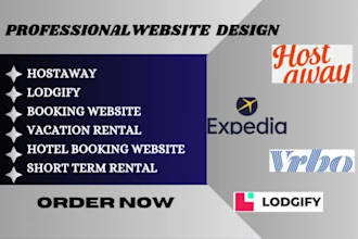 design lodgify, hostaway, short term rental, vacation website,hotel booking
