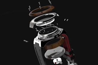 do 3d watch animation 3d watch model 3d exploded view for 3d product animation