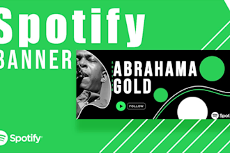 design eye catching spotify banner artist