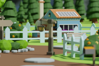 design 3d game backgrounds and environments in maya, blender