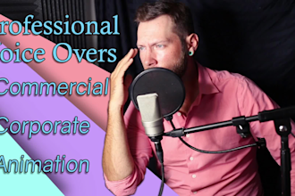 record an american male voiceover