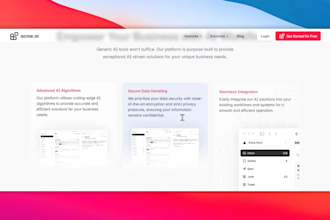 build responsive landing page for ai saas startup
