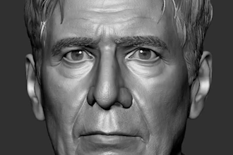 sculpt 3d realistic face 3d head portrait mask 3d face for 3d printing