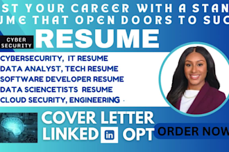 craft cybersecurity role for data analysts software developer engineer IT resume