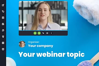 design professional custom zoom overlays for meetings webinars