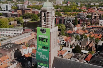 add realistic 3d promo banners to your drone or phone videos