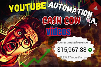 create youtube automation channel, to ai faceless yutube short videos, cashcow