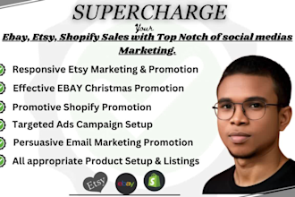 boost your ebay etsy shopify sales with virtual social media marketing