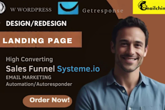 manage getresponse newsletters, landing pages  and ab test for higher engagement