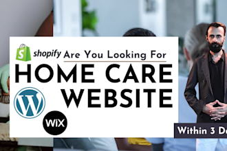 create home care website of customised design