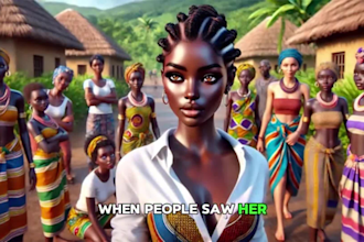create a mind blowing ai african folktales video for high passive income