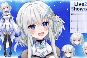 draw live 2d vtuber model, live 2d rigging, vtuber model, vtuber commission