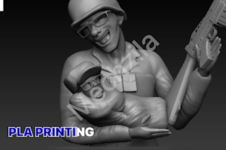 design 3d character and products for 3d printing in blender solidworks