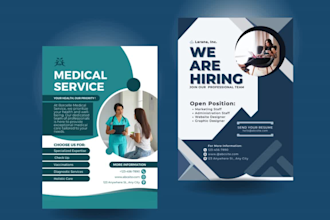 amazing design your urgent flyer or poster within 24 hours