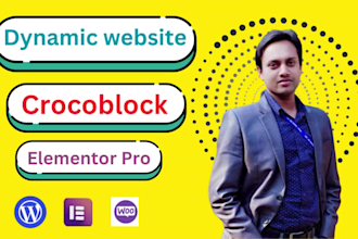 design and redesign crocoblock website with elementor pro
