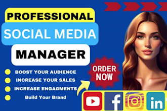 monthly social media management and social media manager