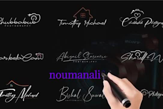 do signature and photography logo