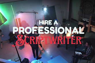 write your movie script, be your movie scriptwriter, screenplay writer