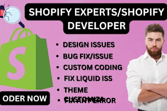 shopify custom coding and any shopify bugs fix in shopify