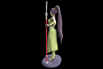 create a figure, statue for 3d printing