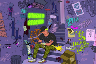 create lofi twitch animation