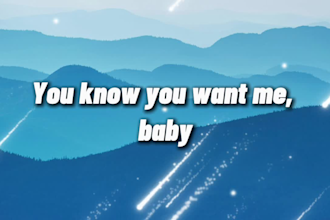 add lyrics to yours music video