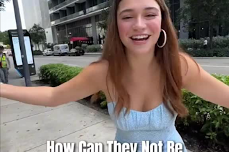 film a tiktok interview, fb or youtube street interview withh multiple actors