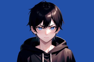chibi png tuber live2d vtuber model design streaming avatar anime character rig