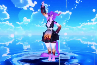 design a custom furry vrchat avatar or 3d fursona 3d vtuber model with full rig