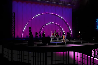 create a realistic 3d music stage design for your concert or event