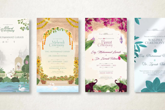 design the most beautiful wedding invitation
