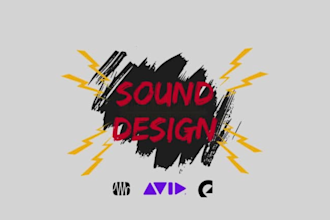 sound design, foley, ambient, and sfx sounds for your film and videos