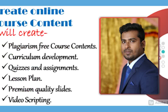 create online course content and ebook for your elearning website