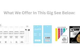 design clothing labels, tags, care label, sticker design