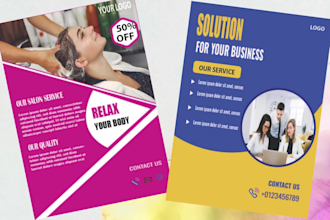 do professional corporate flyer design for your business