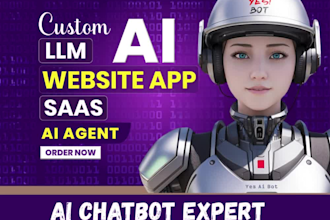 develop ai chatbot ai mobile app, website, saas apps, ai software chatgpt