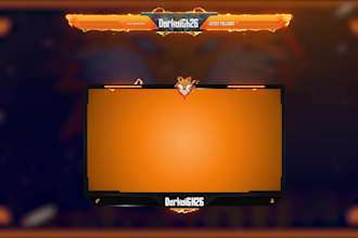 design full animated twitch overlays, logo, screens and alerts