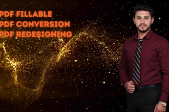 design or redesign PDF and make it fillable PDF
