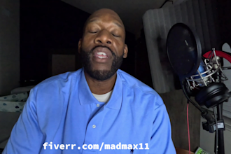 do a high quality pro deep low male american voice over