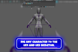 rig your character to epic skeleton for ue4 ue5