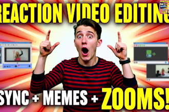 edit reaction videos such as movies, tv shows and anime