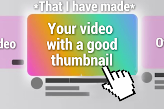 make thumbnails for your video