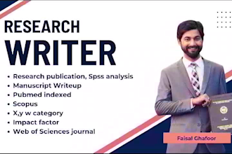 provide medical research writing and publication assistance
