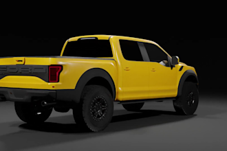 3d ford car design, automotive rendering,  futuristic vehicle design, louka car