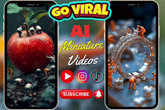 viral ai miniature videos ai tiny workers mini chef ai mini workers brand videos