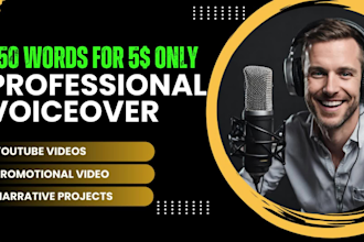 record professional english voiceover in british accent
