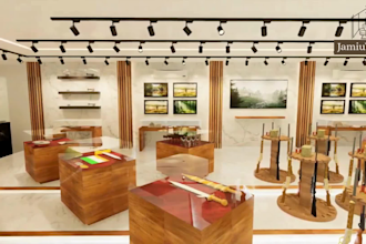 design stunning resort, 3d exhibition stall, 3d museum