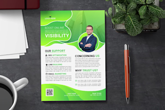 do print ready flyer, media kit, brochure and leaflet design