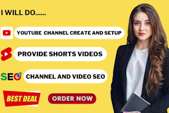 create youtube shorts video channel with 140 shorts, cash cow yt shorts