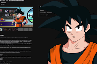 provide you with a goku voice over